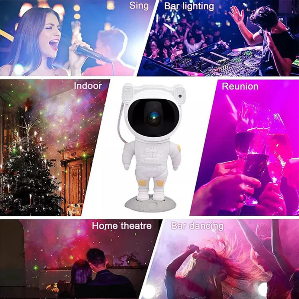 Premium Astronaut Galaxy Projector Night Light With Remote Control