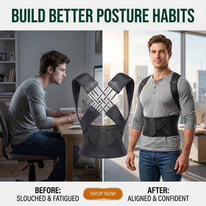 Adjustable Posture Corrector Belt – Breathable Back & Shoulder Support for Everyday Comfort