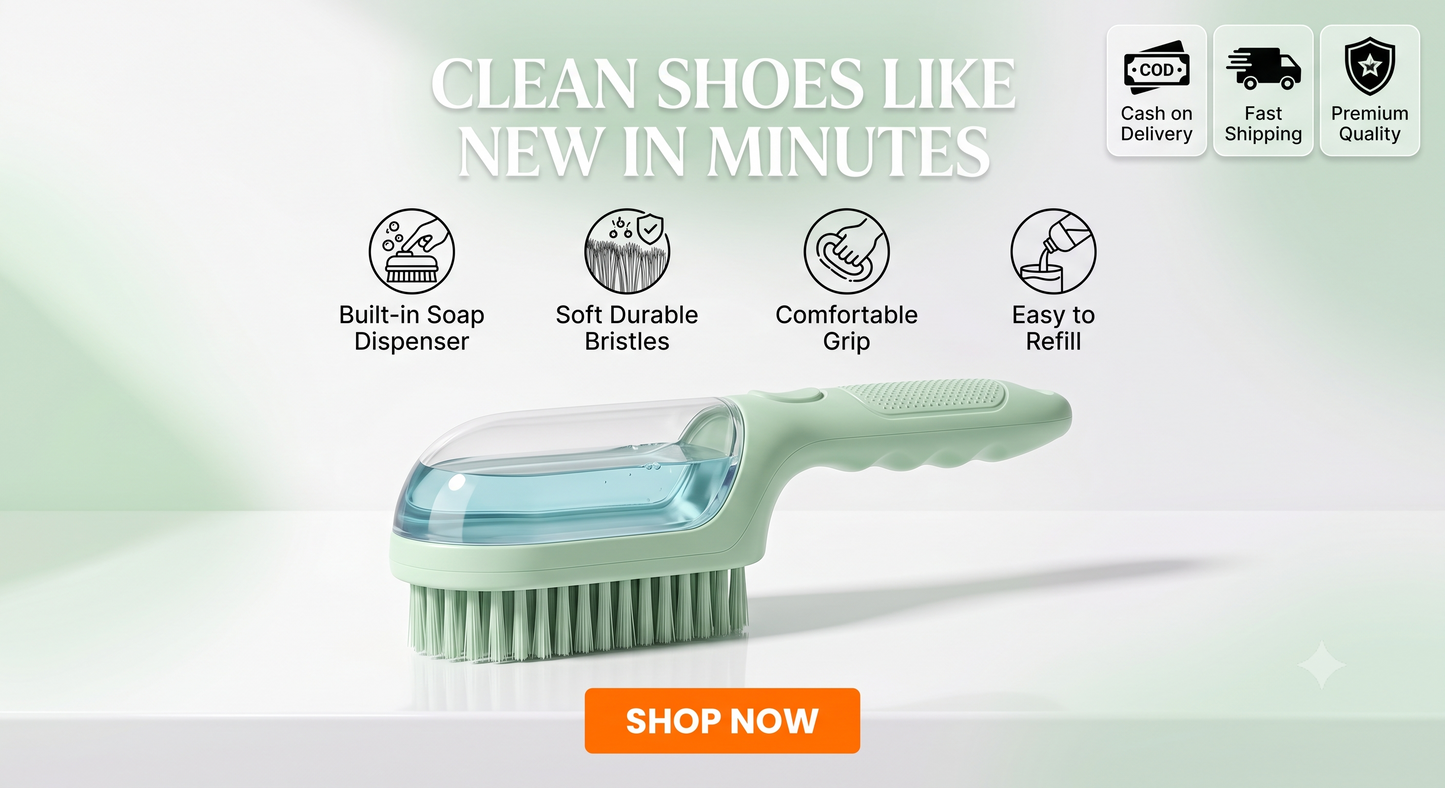 2-in-1 Liquid Dispensing Cleaning Brush