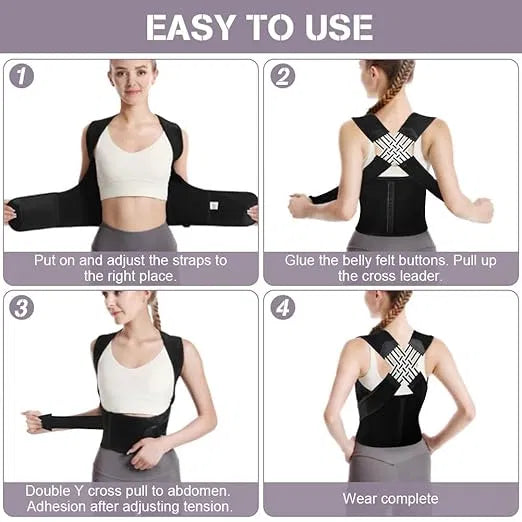 Adjustable Posture Corrector Belt – Breathable Back & Shoulder Support for Everyday Comfort