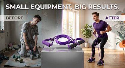 Premium Resistance Tube with Foot Pedals – Full Body Exercise Band for Home Gym, Yoga & Strength Training (15–30 kg Resistance)